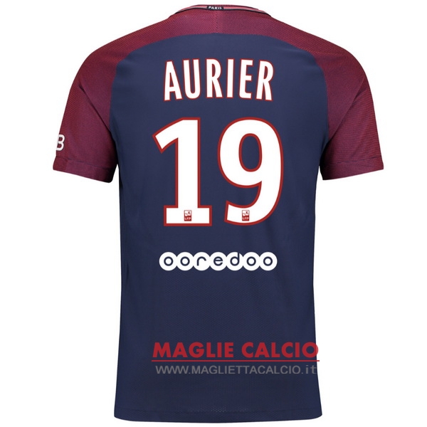 nuova maglietta paris saint germain 2017-2018 aurier 19 prima